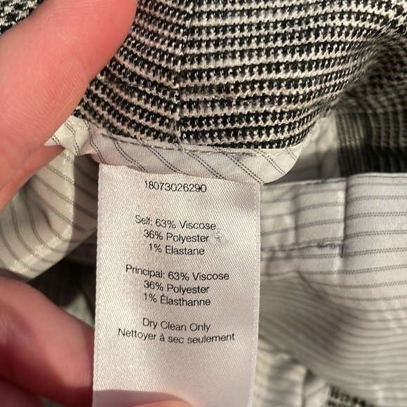 Veronica Beard Cormac Plaid Houndstooth Cropped Trouser Pants Casual Work - Picture 7 of 8